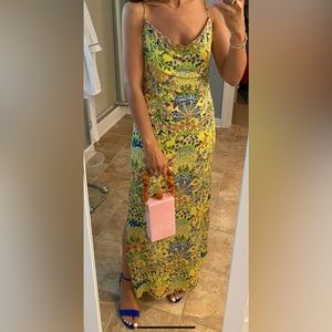 Alice and Olivia Floral Slip Dress Size 2